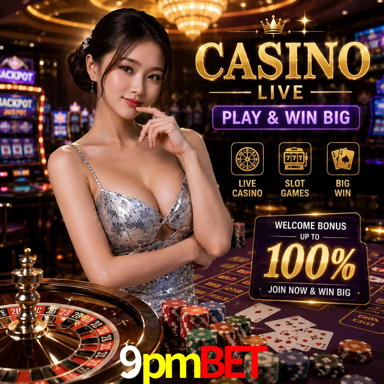 Aplicativo móvel 9pmbet para iOS e Android